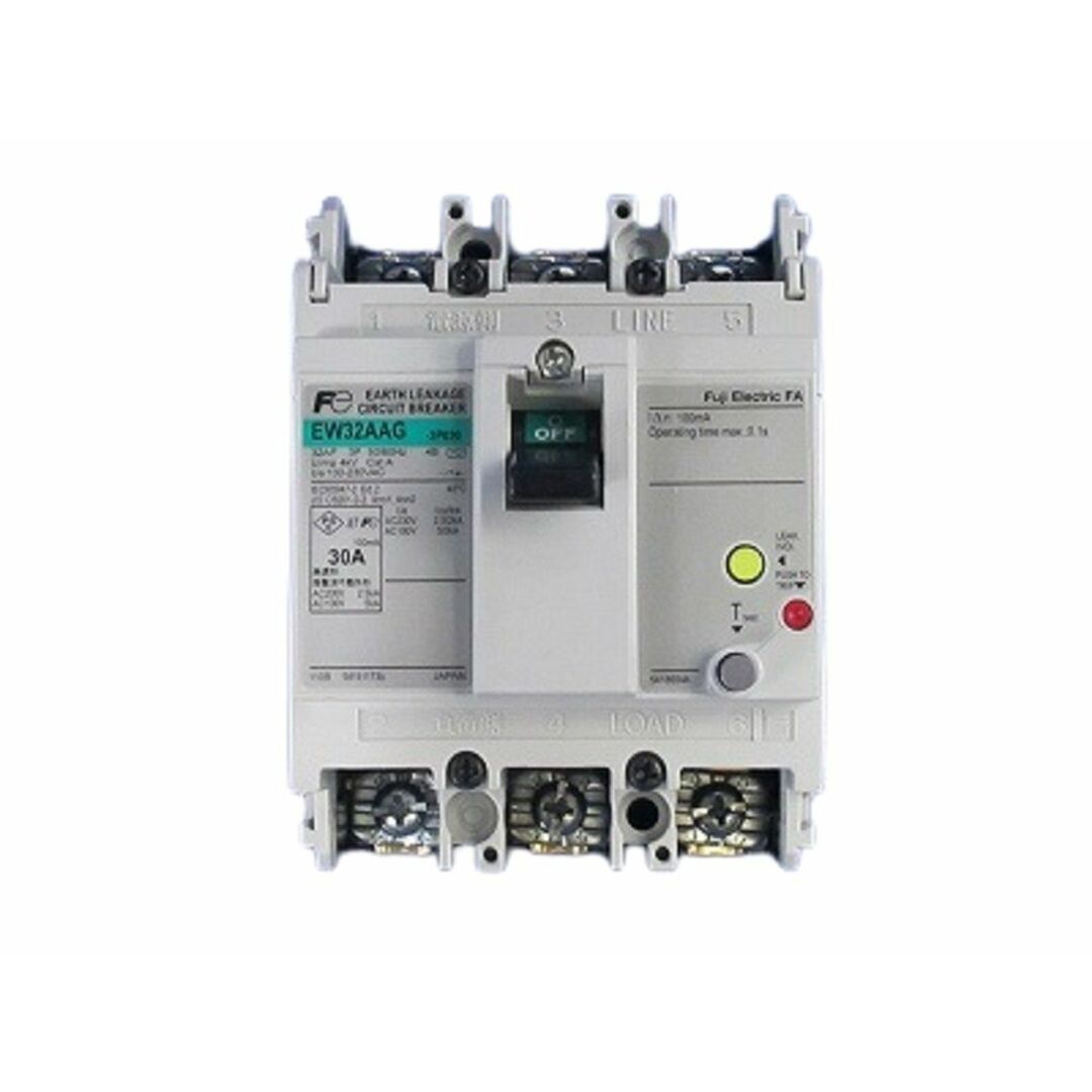 漏電ブレーカ 3P 30A EW32AAG-3P030A 漏電ブレーカ 3P 30A EW32AAG-3P030A