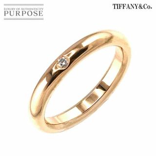 ティファニー(Tiffany & Co.)のティファニー TIFFANY&CO. スタッキング バンド 8.5号 リング ダイヤ 1P K18 PG ピンクゴールド 750 指輪 VLP 90208612(リング(指輪))