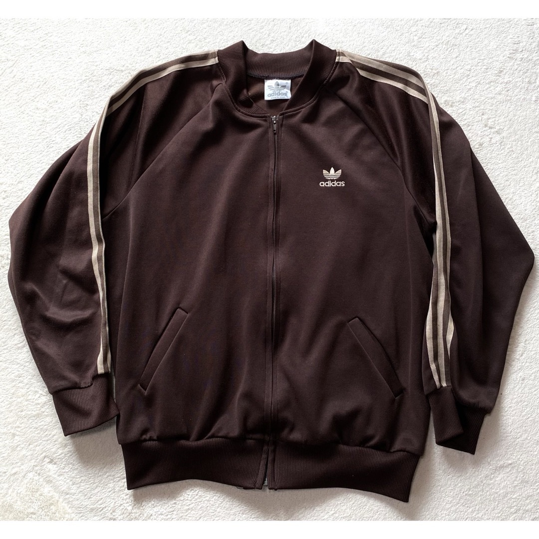 80s USA製 adidas 在原みゆ紀 トラックジャケット ブラウン L