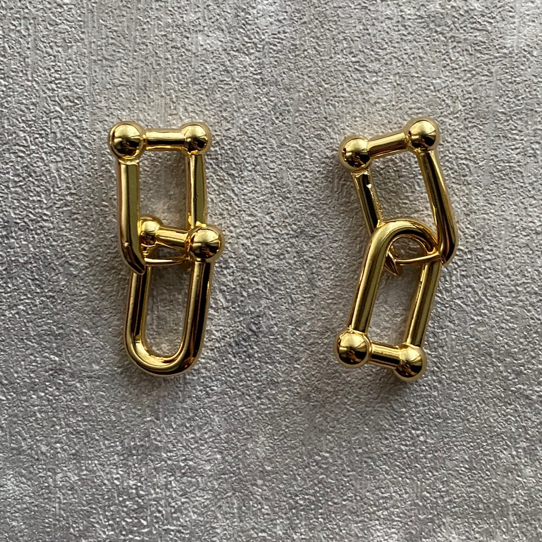 2wayピアス　gold    ※silver925刻印 レディースのアクセサリー(ピアス)の商品写真