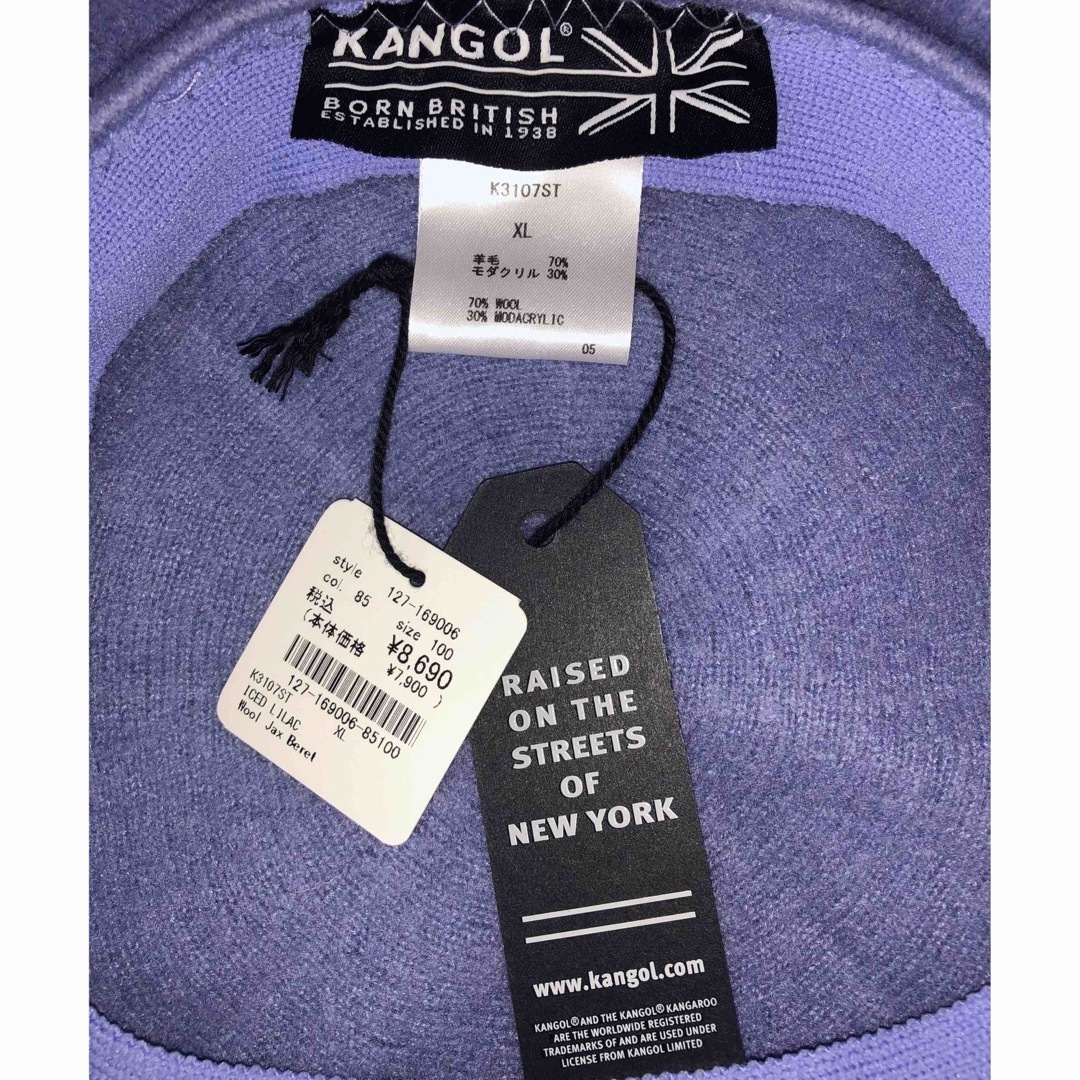 KANGOL - XL 新品 KANGOL ウール ベレー帽 ハンチングキャップ
