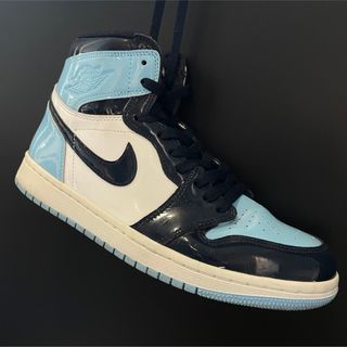 ナイキ(NIKE)のNIKE AIR JORDAN 1 RETRO HIGH UNC PATENT(スニーカー)