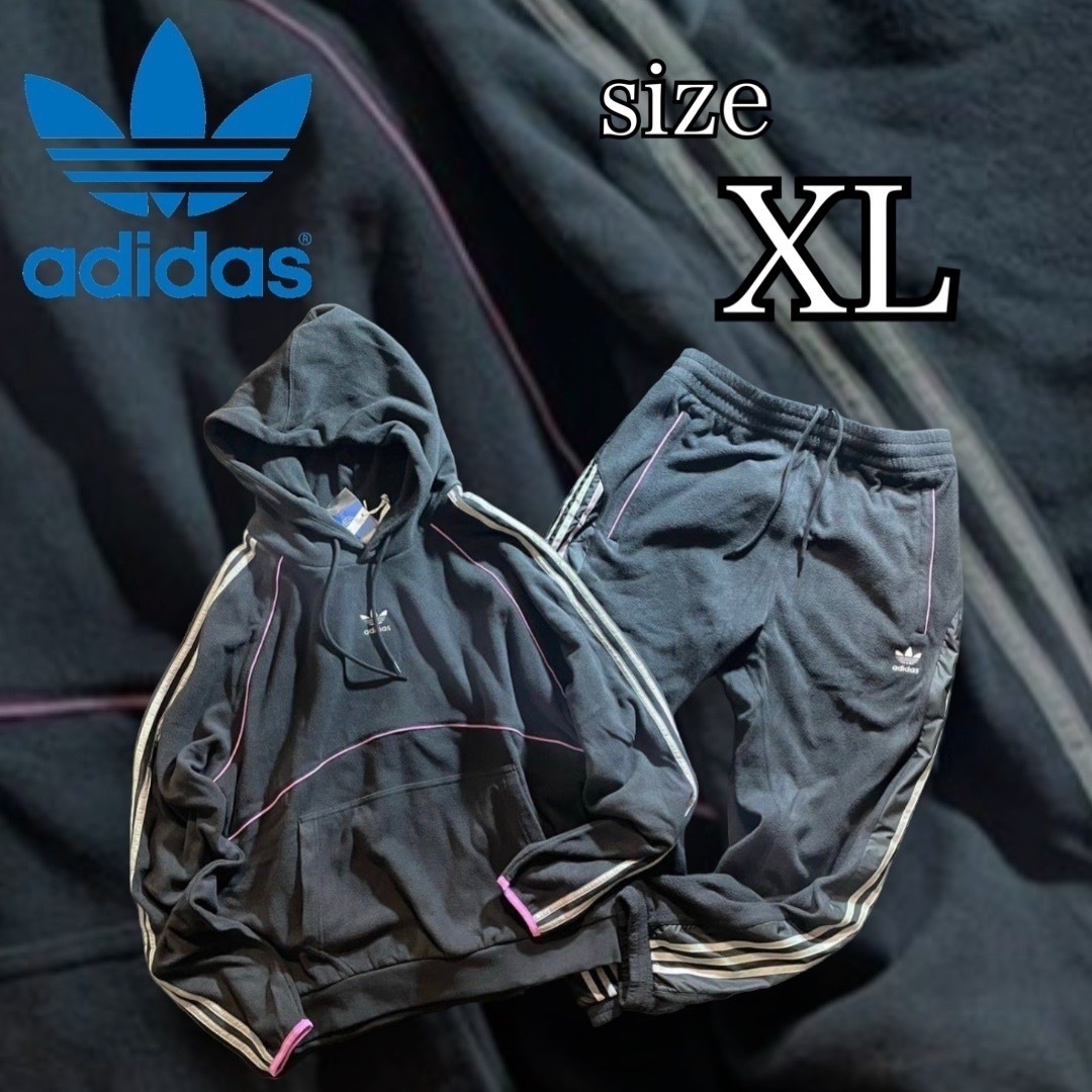 新品 adidas originals 上下セットアップ XLsize フリース