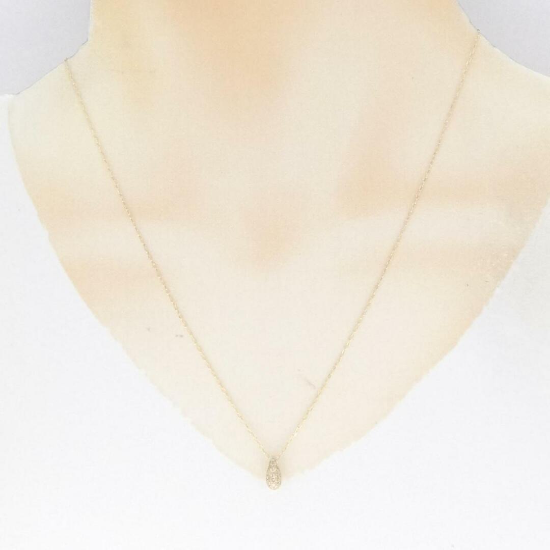 ご注意くださいK18YG ダイヤモンド ネックレス 0.18CT