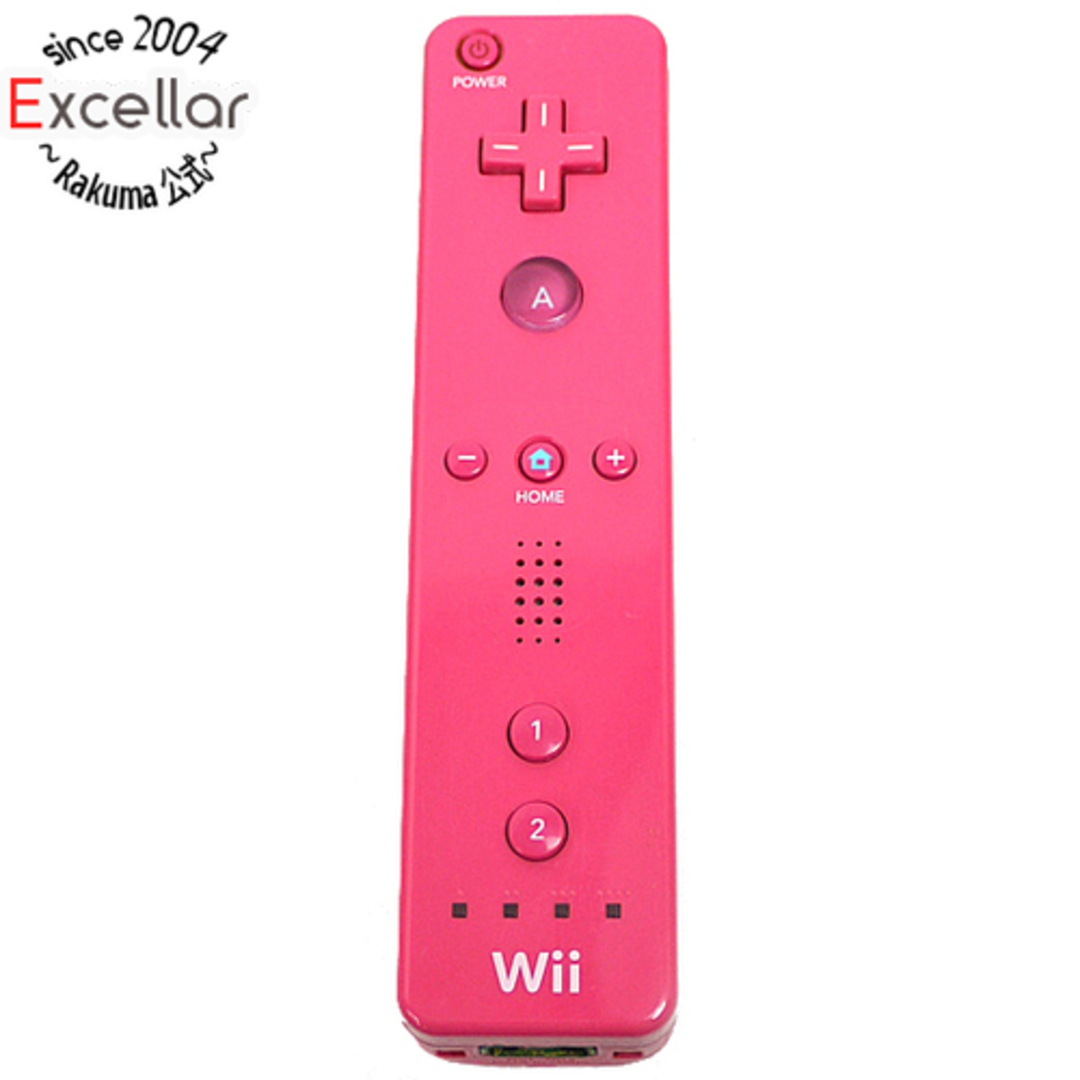 Wii(ウィー)の任天堂　Wiiリモコン ピンク　本体のみ エンタメ/ホビーのゲームソフト/ゲーム機本体(その他)の商品写真