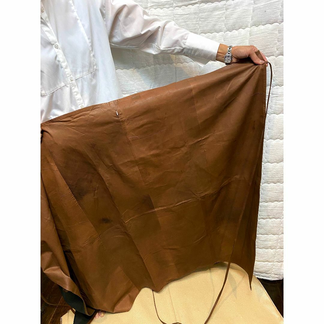 BAJRA(バジュラ)の【 bajra 】 本革 ロング ラップ スカート（巻きスカート） レディースのスカート(ロングスカート)の商品写真