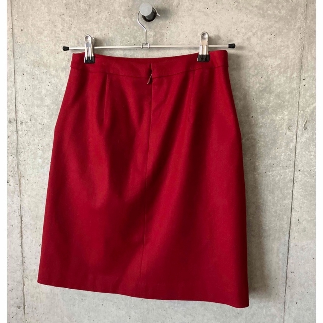 ESTNATION(エストネーション)の【小柄さん】赤ミニボトム  膝上スカート  レディースのスカート(ミニスカート)の商品写真