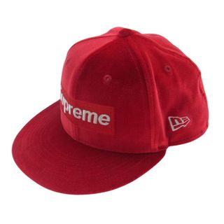 シュプリーム(Supreme)のSupreme シュプリーム 帽子 22AW Velour Box Logo New Era Cap ベロア ボックスロゴ キャップ ニューエラ レッド系 58.7cm【新古品】【未使用】【中古】(その他)