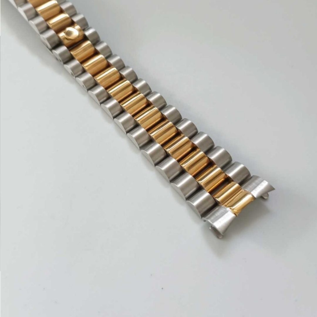20mm デイデイト用 ブレスレット コンビ ロレックス 社外品 メンズの時計(金属ベルト)の商品写真