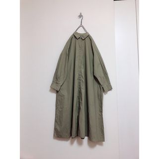 ローリーズファーム(LOWRYS FARM)のローリーズファーム　ロングシャツワンピース　Aライン　フレア　ゆったり(ロングワンピース/マキシワンピース)