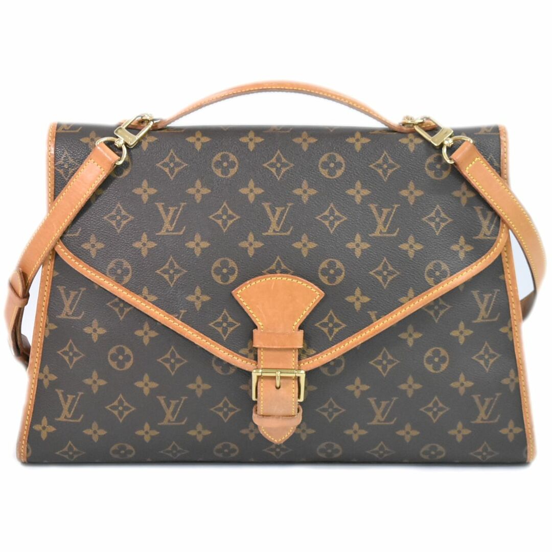 本物 ルイヴィトン LOUIS VUITTON LV ビバリー モノグラム 2WAY ショルダーバッグ ハンドバッグ ポシェット ブラウン M51120 Beverly ビトン バッグバッグ