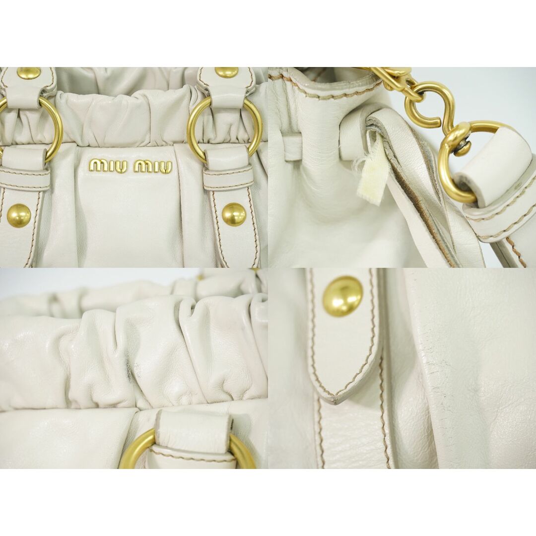 MIU MIU - 本物 ミュウミュウ MIU MIU 2WAY ショルダーバッグ MIU MIU - 本物 ミュウミュウ MIU MIU 2WAY ショルダーバッグ