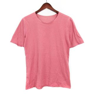 ルシアンペラフィネ(Lucien pellat-finet)のルシアンペラフィネ Tシャツ カットソー 半袖 プリント ドクロ ピンク M(カットソー(半袖/袖なし))