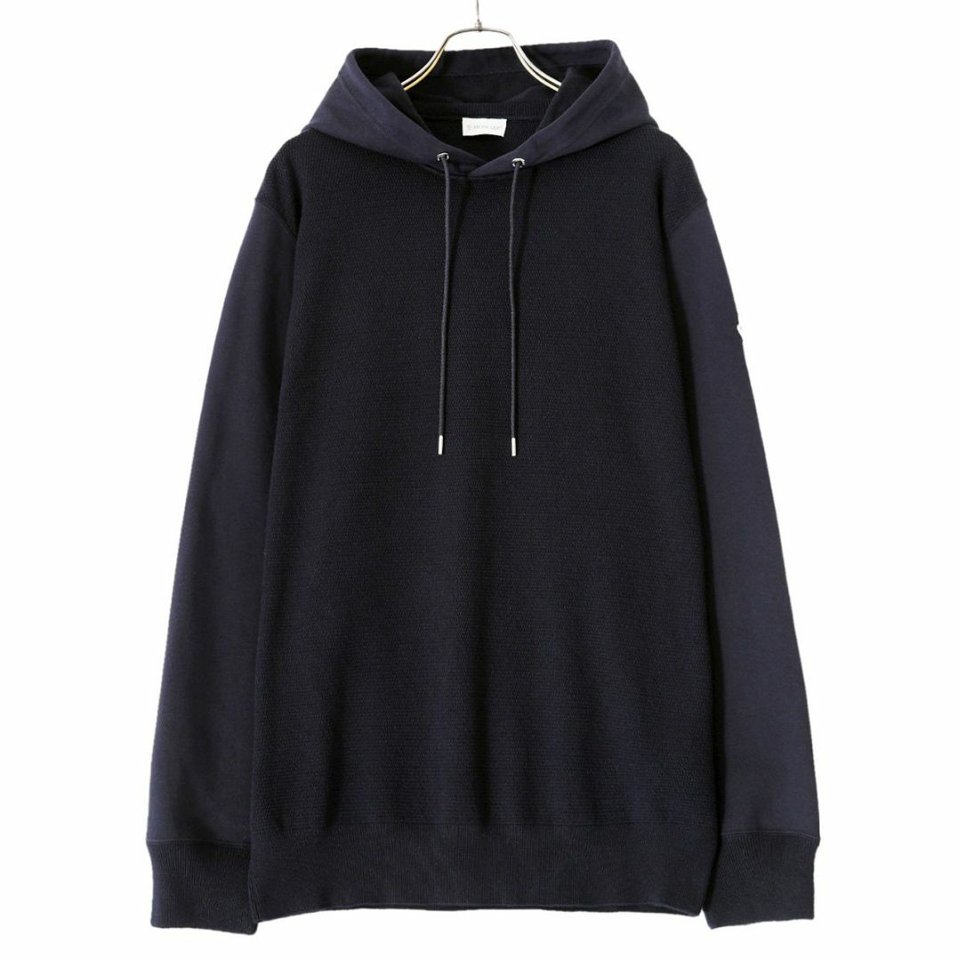 MONCLER(モンクレール)の送料無料 54 MONCLER ネイビー ロゴ パーカー フーディ 9C00019 V9168 size XL メンズのトップス(パーカー)の商品写真