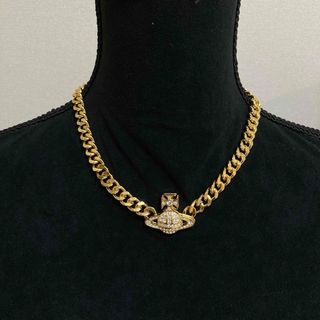 ヴィヴィアンウエストウッド(Vivienne Westwood)のヴィヴィアン　Graziella Small Chainチョーカー　ゴールド(ネックレス)