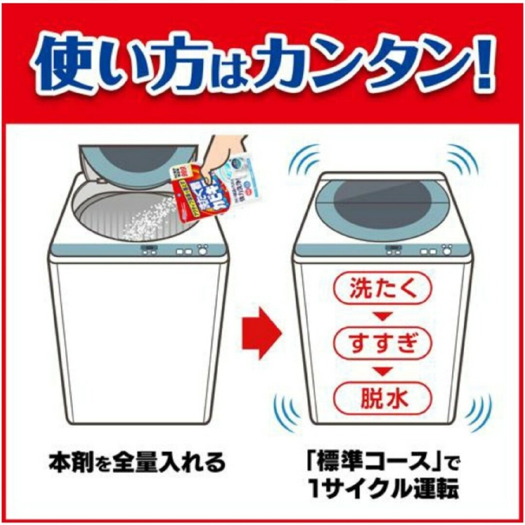 Johnson's(ジョンソン)の洗たく槽カビキラー 洗濯槽クリーナー 酸素系粉末タイプ 250g 3袋 インテリア/住まい/日用品の日用品/生活雑貨/旅行(洗剤/柔軟剤)の商品写真