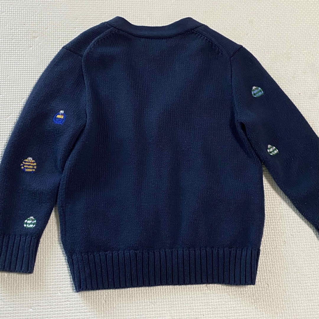 POLO RALPH LAUREN(ポロラルフローレン)のポロラルフローレン　ラガーシャツ刺繍カーディガン　3T キッズ/ベビー/マタニティのキッズ服男の子用(90cm~)(カーディガン)の商品写真