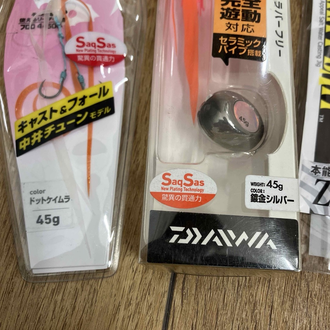 DAIWA(ダイワ)のインチク　40g 2個　タイラバ　45g 2個セット　ダイワ　デュエル スポーツ/アウトドアのフィッシング(ルアー用品)の商品写真