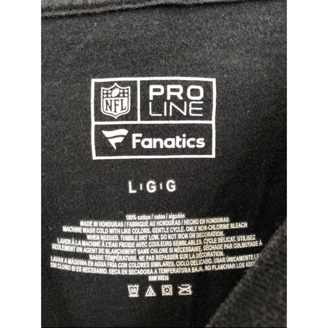 fanatic(ファナティック)のNFL　2018スーパーボール　イーグルス　Tシャツ　L　黒　USA古着 メンズのトップス(Tシャツ/カットソー(半袖/袖なし))の商品写真