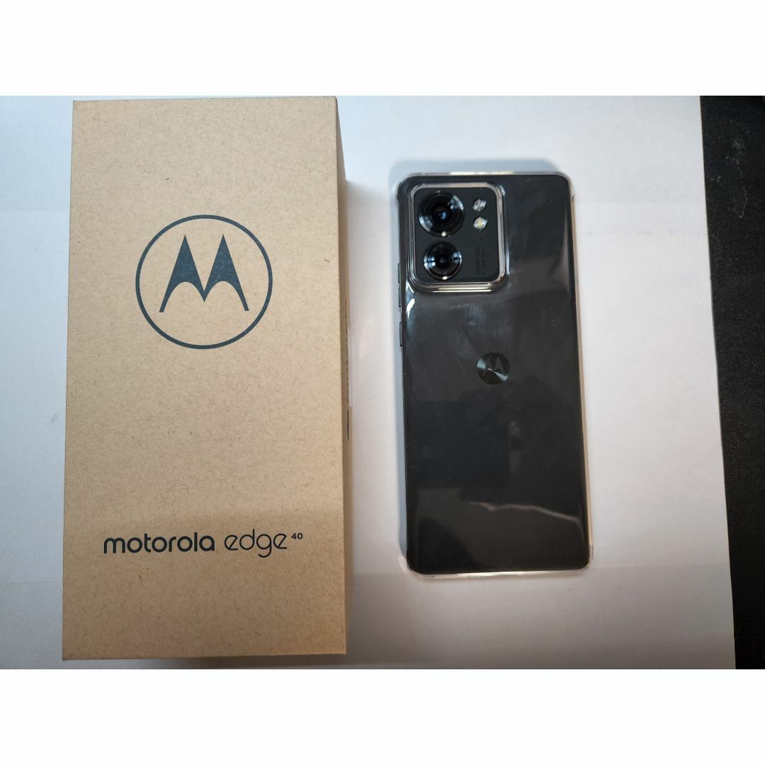 Motorola(モトローラ)の［1か月使用］Motorola edge 40 イクリプスブラック スマホ/家電/カメラのスマートフォン/携帯電話(スマートフォン本体)の商品写真