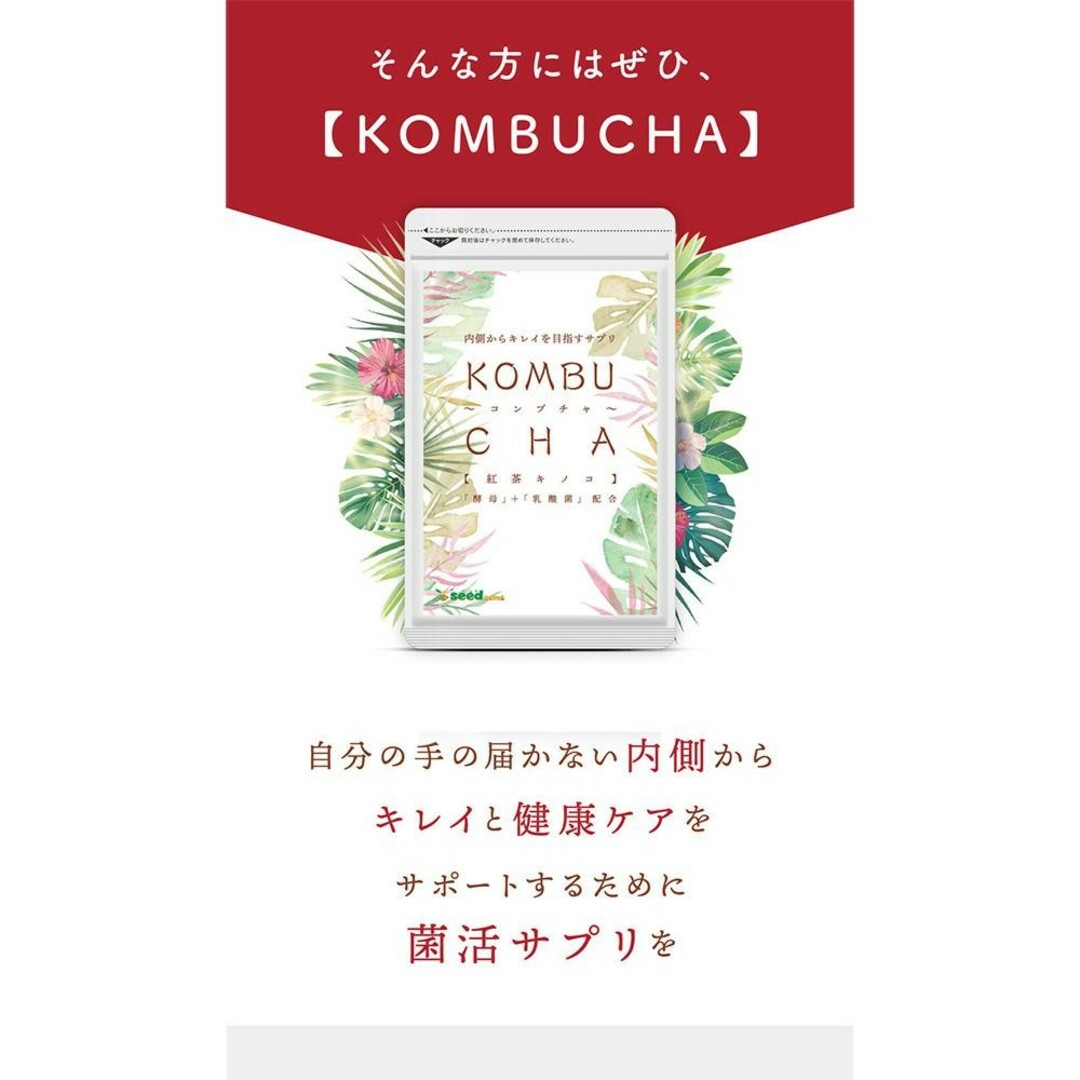 新品未開封　コンブチャ約3ヶ月分　KOMBUCHA　菌活　腸活　麹　ダイエット コスメ/美容のダイエット(ダイエット食品)の商品写真