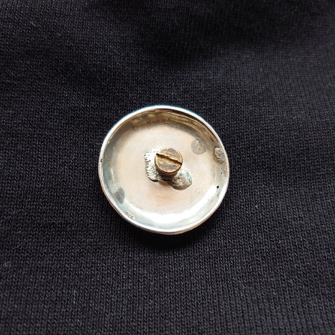 シルバー コンチョ 31mm 燕 ツバメ スワロー 925 ブラス 真鍮 メンズのファッション小物(長財布)の商品写真