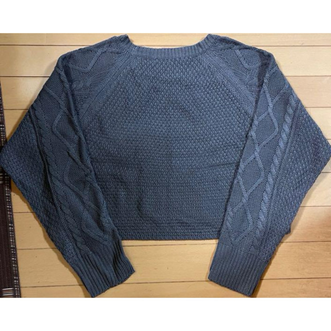しまむら(シマムラ)のしまむら   ケーブル編み   ニット   セーター   グリーン レディースのトップス(ニット/セーター)の商品写真