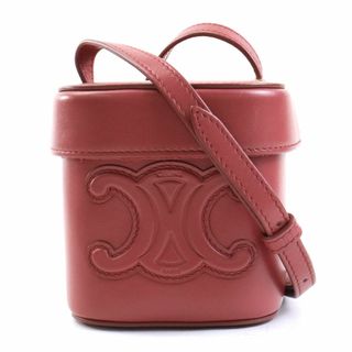 セリーヌ(celine)のセリーヌ CELINE 斜め掛けショルダーバッグ ミニポシェット キュイル トリオンフ スモールボックス レザー ピンク系 レディース 送料無料【中古】 99778k(ショルダーバッグ)