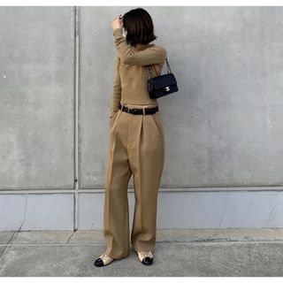 【ok soon】tailored slacks(camel  Lサイズ)(その他)