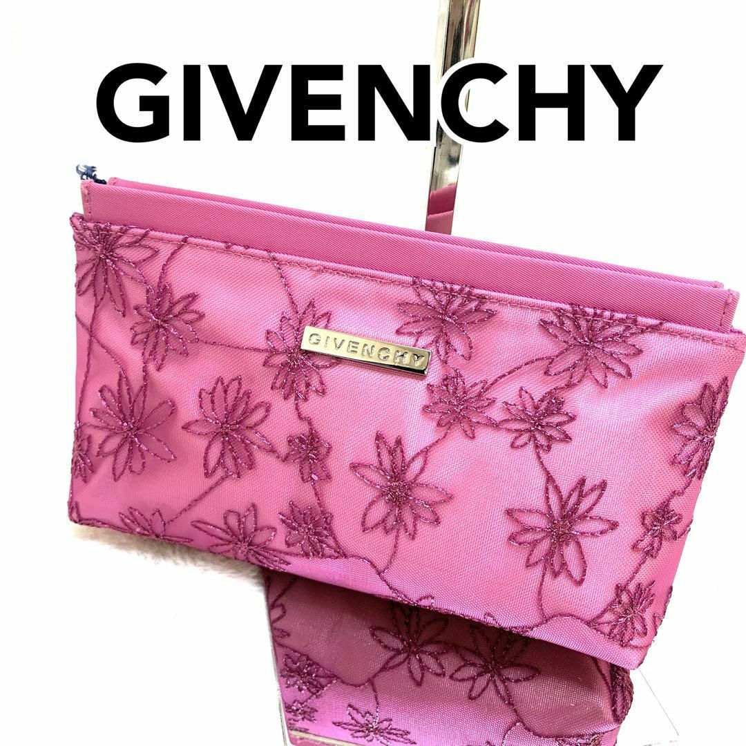 GIVENCHY(ジバンシィ)のGIVENCHY ジバンシー クラッチバッグ ポーチ ピンク K1-5 レディースのバッグ(クラッチバッグ)の商品写真