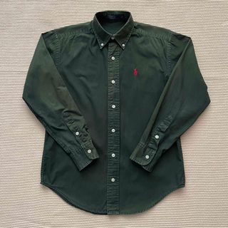 ポロラルフローレン(POLO RALPH LAUREN)のラルフローレン vintage ボタンダウンシャツ グリーン　S (150相当)(ブラウス)