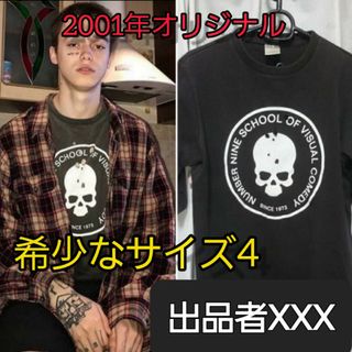 ナンバーナイン(NUMBER (N)INE)の超希少激レア 2001年オリジナル ナンバーナイン スカル Tシャツ 五分袖(Tシャツ/カットソー(半袖/袖なし))