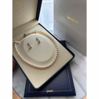 タサキ(TASAKI)の田崎　タサキtasaki 6.5〜7.0mm ネックレス イヤリング  セット(ネックレス)