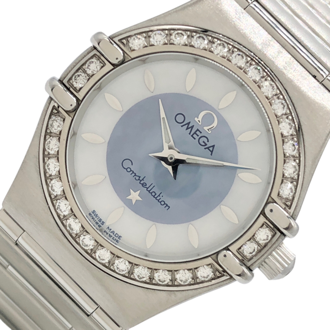 レディースオメガ OMEGA コンステレーション ミニ  1466.84 ホワイト/ブルーシェル ステンレススチール レディース 腕時計