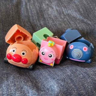 アンパンマン(アンパンマン)のブロックラボ スイング アンパンマン号 ポッポちゃん もぐりん号 乗り物 レゴ(積み木/ブロック)