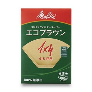 メリタ フィルターペーパー エコブラウン 1×4G PE-14GB(100枚入)(調理道具/製菓道具)