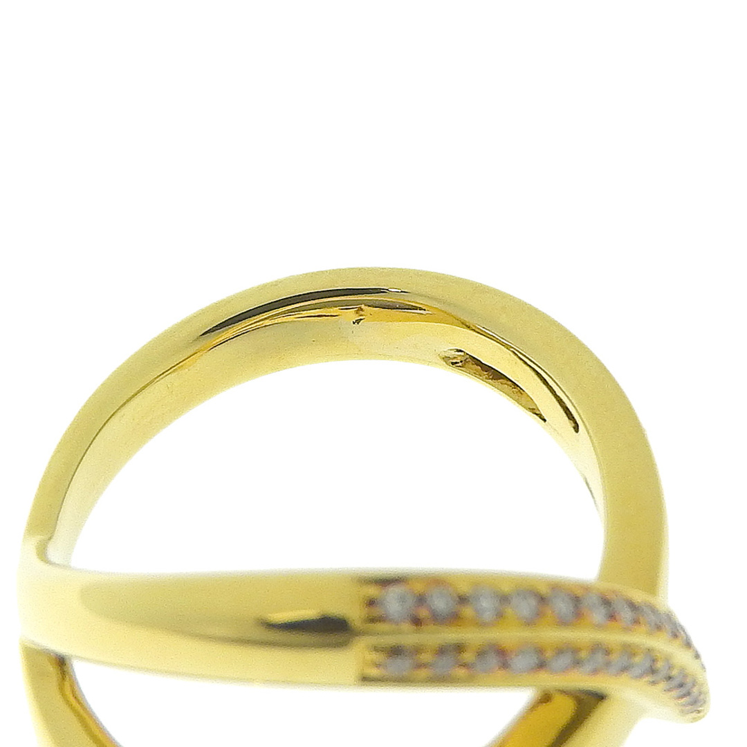 【本物保証】 箱付 新品同様 カラチ CESTA DI KARATI リング 指輪 K18YG メレダイヤモンド 0.10ct 5号 シンプル カラッチ レディースのアクセサリー(リング(指輪))の商品写真