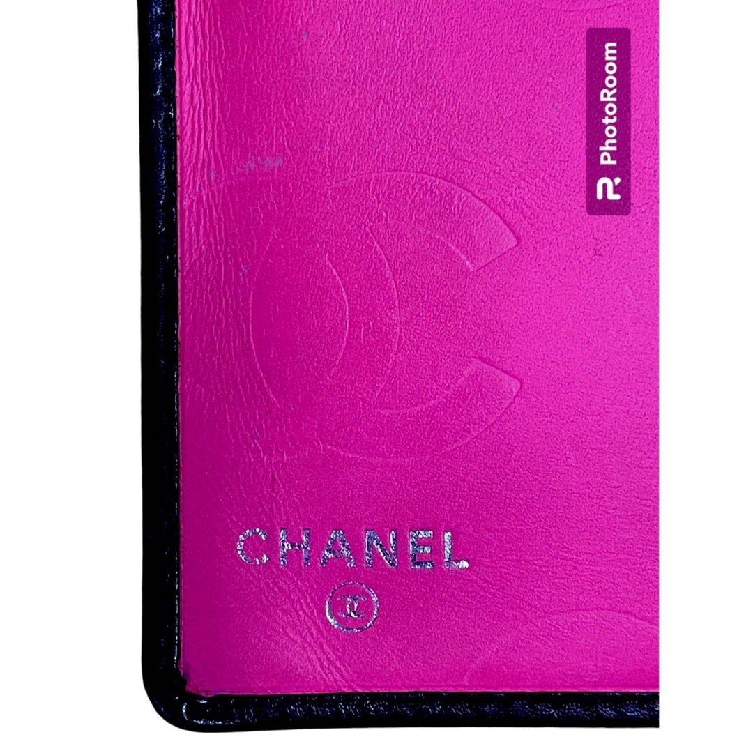 CHANEL(シャネル)のCHANEL カンボンライン　長財布　財布　黒　ピンク レディースのファッション小物(財布)の商品写真