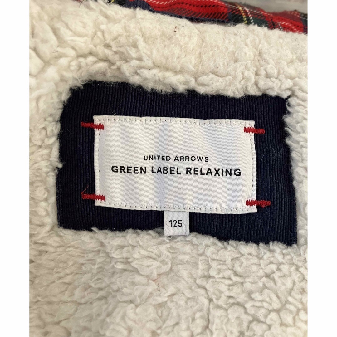 UNITED ARROWS green label relaxing(ユナイテッドアローズグリーンレーベルリラクシング)の125 ウール メルトンダッフルコート  キッズ/ベビー/マタニティのキッズ服女の子用(90cm~)(コート)の商品写真