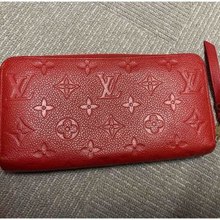 ルイヴィトン(LOUIS VUITTON)の【美品】ジッピーウォレット　アンプラント　長財布　ラウンドファスナー　レッド(財布)