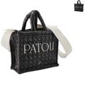 PATOU トートバッグ スモール ロゴ ナイロン 2way ショルダーバッグ