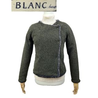 ブランバスク(blanc basque)の美品 BLANC basque バスク　ノーカラーブルゾン(ブルゾン)