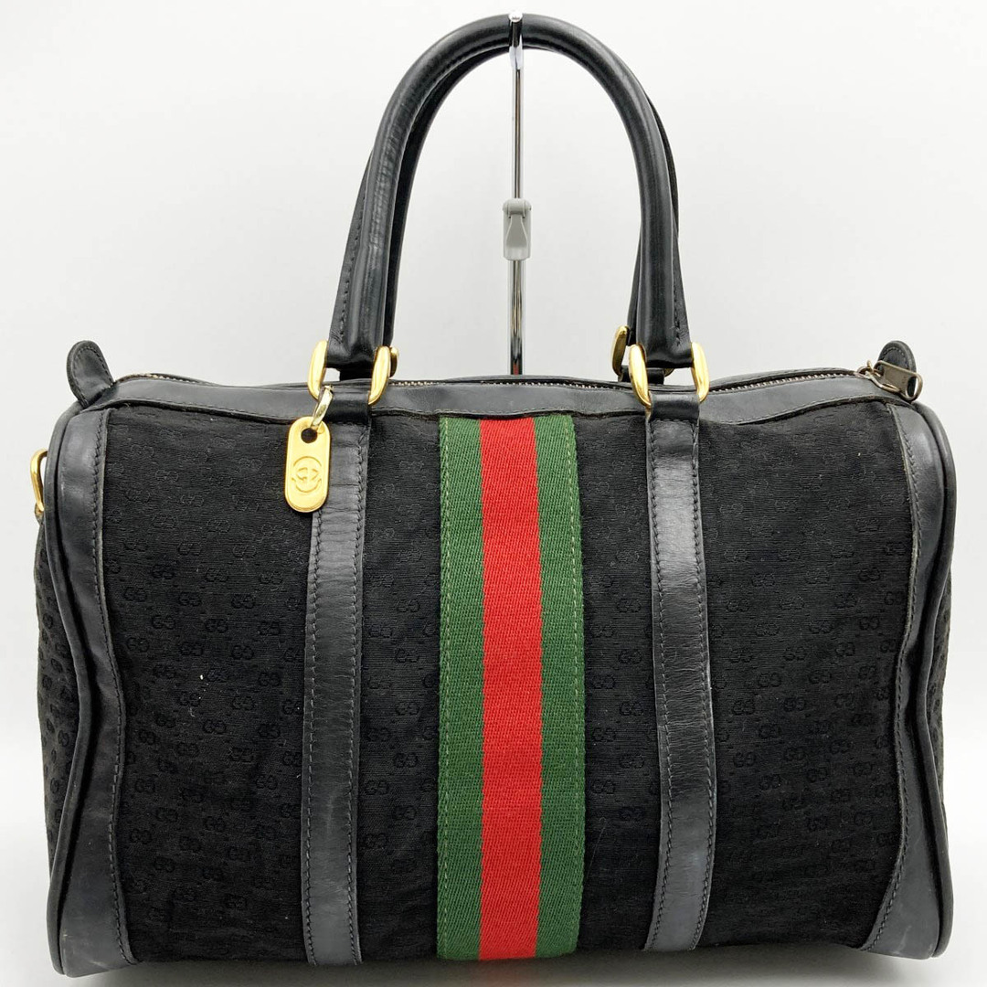 Gucci - GUCCI グッチ オールドグッチ ボストンバッグ マイクロGG