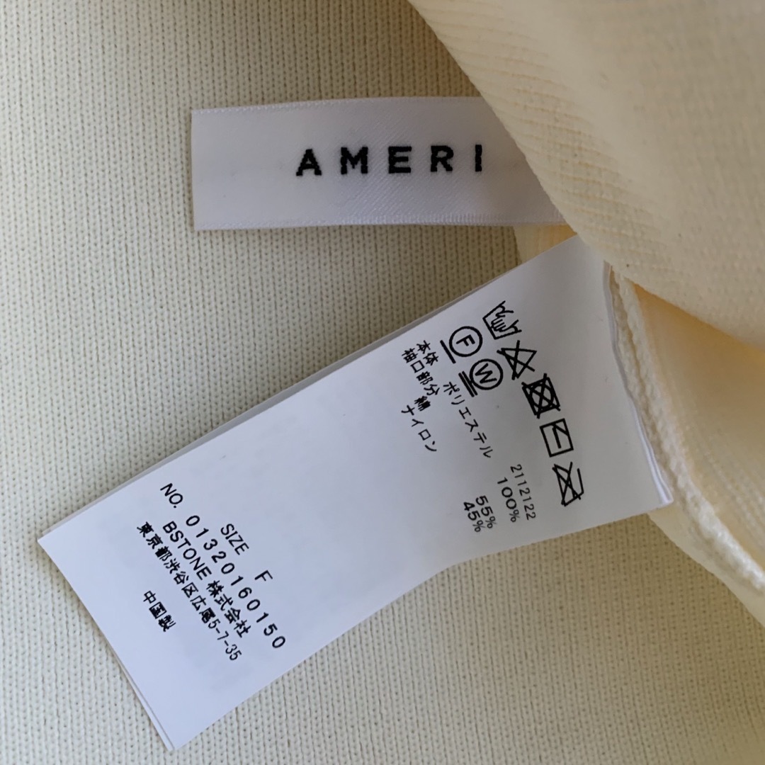 Ameri VINTAGE(アメリヴィンテージ)のAmeri PINCH SLEEVE KNIT TOP アメリヴィンテージ レディースのトップス(カットソー(長袖/七分))の商品写真