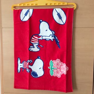 スヌーピー(SNOOPY)のJapan Rugby スヌーピー　ミニバスタオル　西川(キャラクターグッズ)