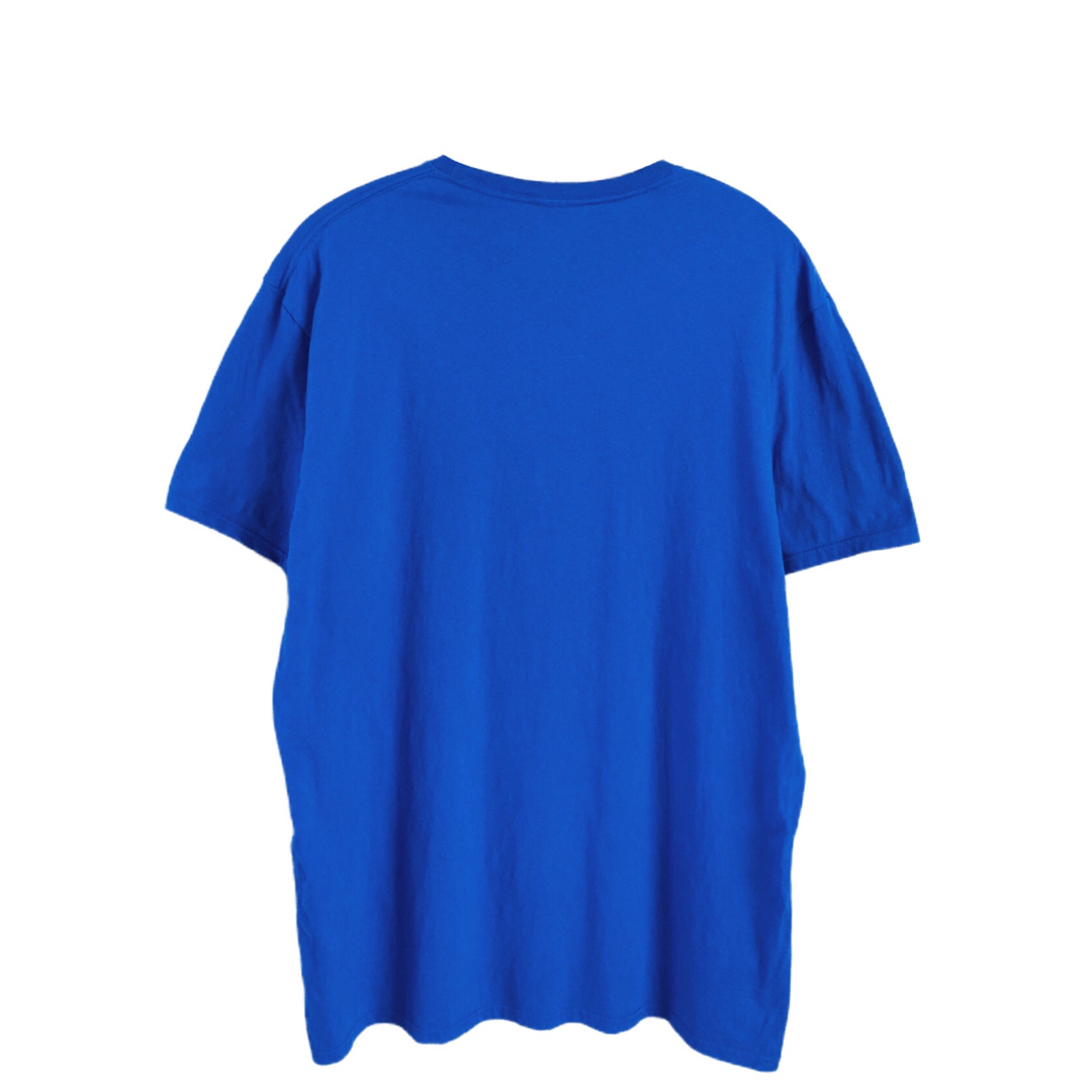 MARVEL(マーベル)のスパイダーマン　Tシャツ　L　ブルー　USA古着 メンズのトップス(Tシャツ/カットソー(半袖/袖なし))の商品写真