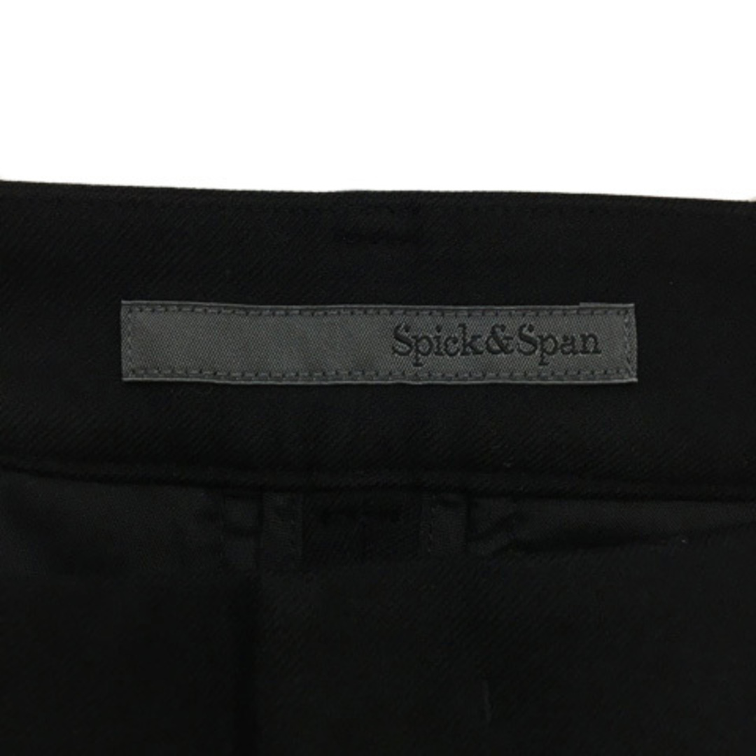 Spick & Span(スピックアンドスパン)のスピック&スパン パンツ テーパード ロング タック 裏起毛 無地 34 黒 レディースのパンツ(その他)の商品写真
