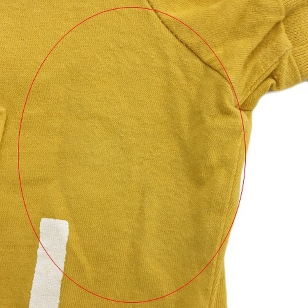 MARGARET HOWELL(マーガレットハウエル)のマーガレットハウエル Tシャツ カットソー プルオーバー ロゴ 半袖 2 黄 レディースのトップス(Tシャツ(半袖/袖なし))の商品写真