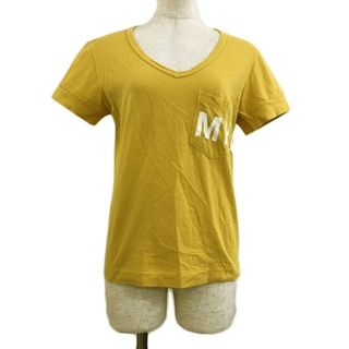 マーガレットハウエル(MARGARET HOWELL)のマーガレットハウエル Tシャツ カットソー プルオーバー ロゴ 半袖 2 黄(Tシャツ(半袖/袖なし))