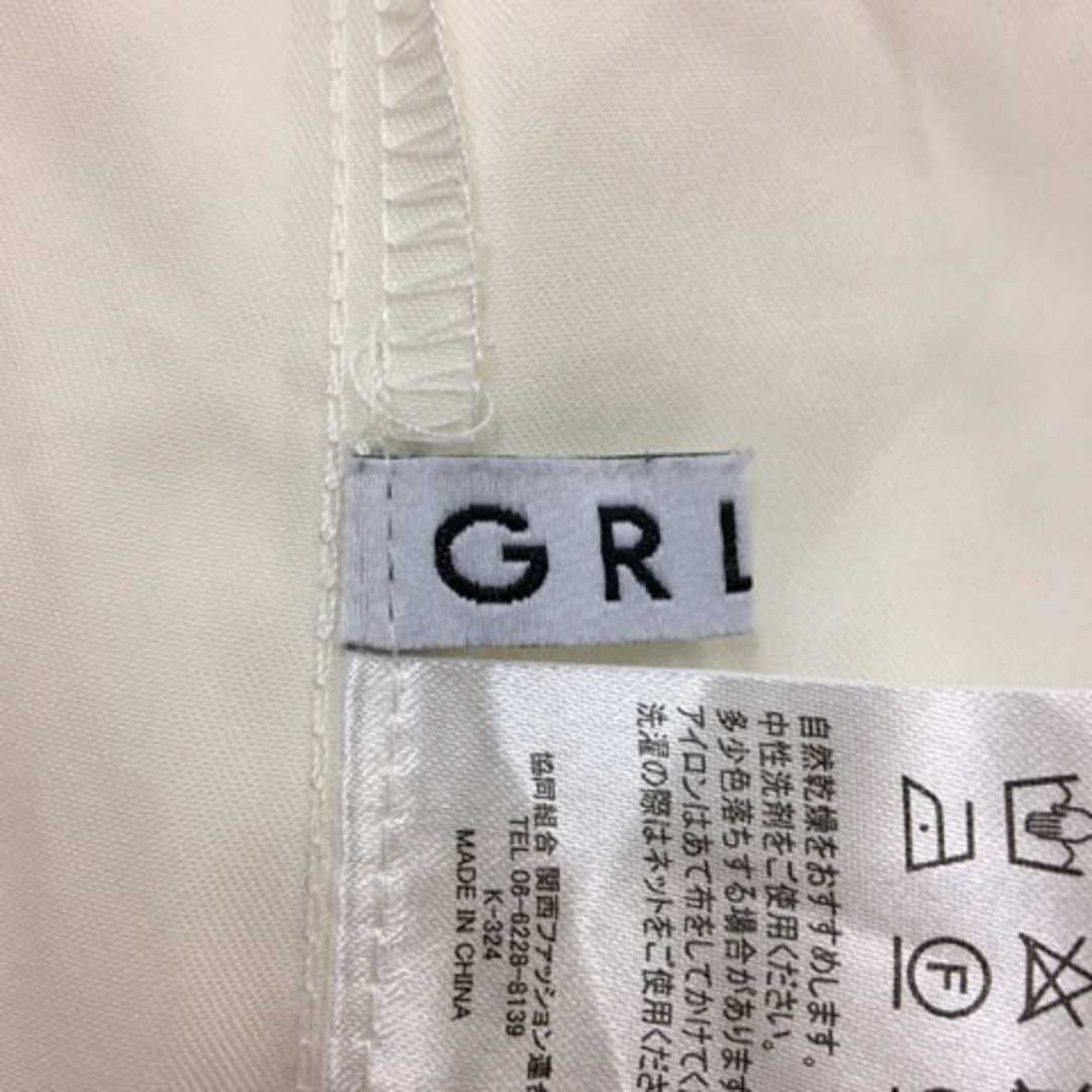 GRL(グレイル)のグレイル GRL ブラウス シャツ ボウタイ 無地 長袖 L 白 ホワイト レディースのトップス(シャツ/ブラウス(長袖/七分))の商品写真